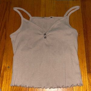 Cropped tight tank top
